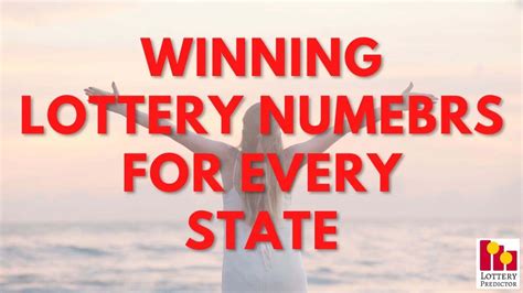 Winning Numbers for All State Lotteries .